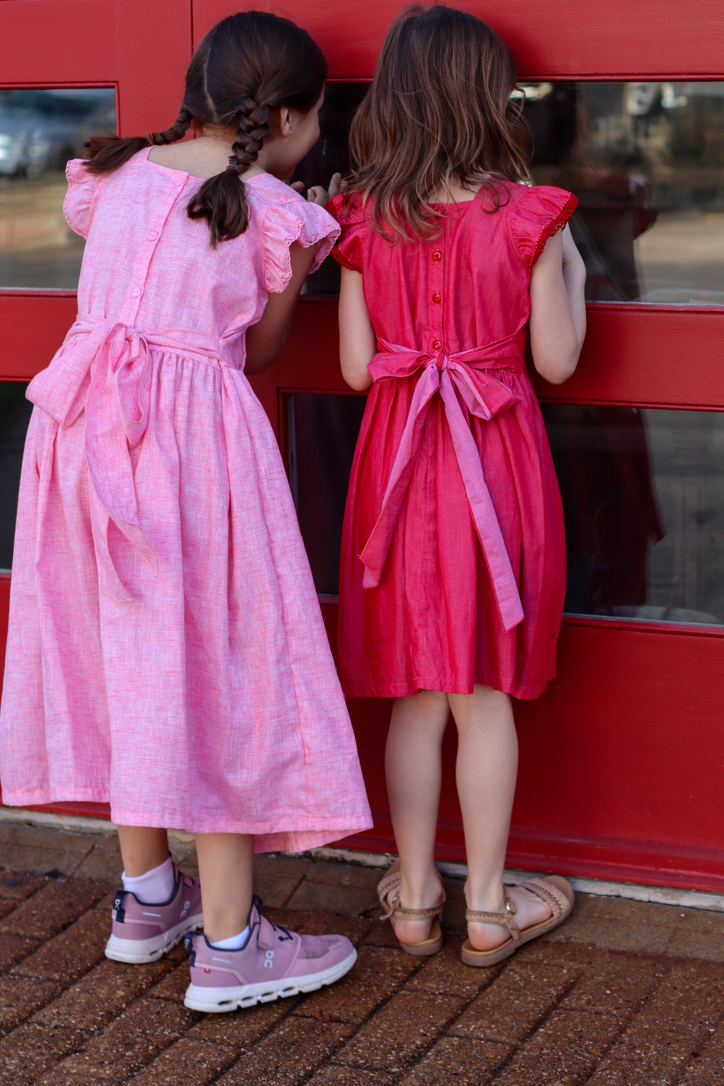 Esther Girl's Dress | Red