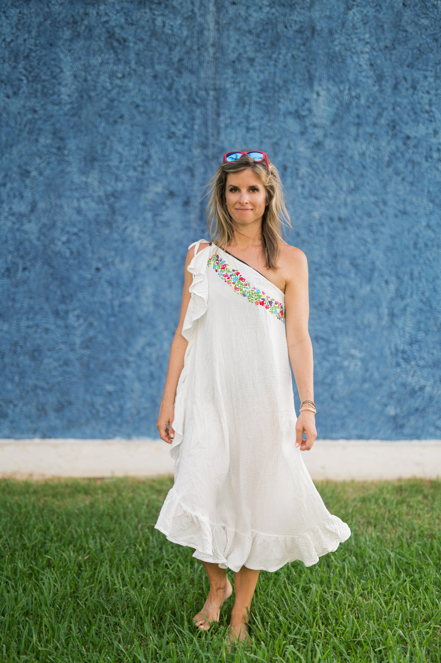 Cover-Up Dress | White Multicolor