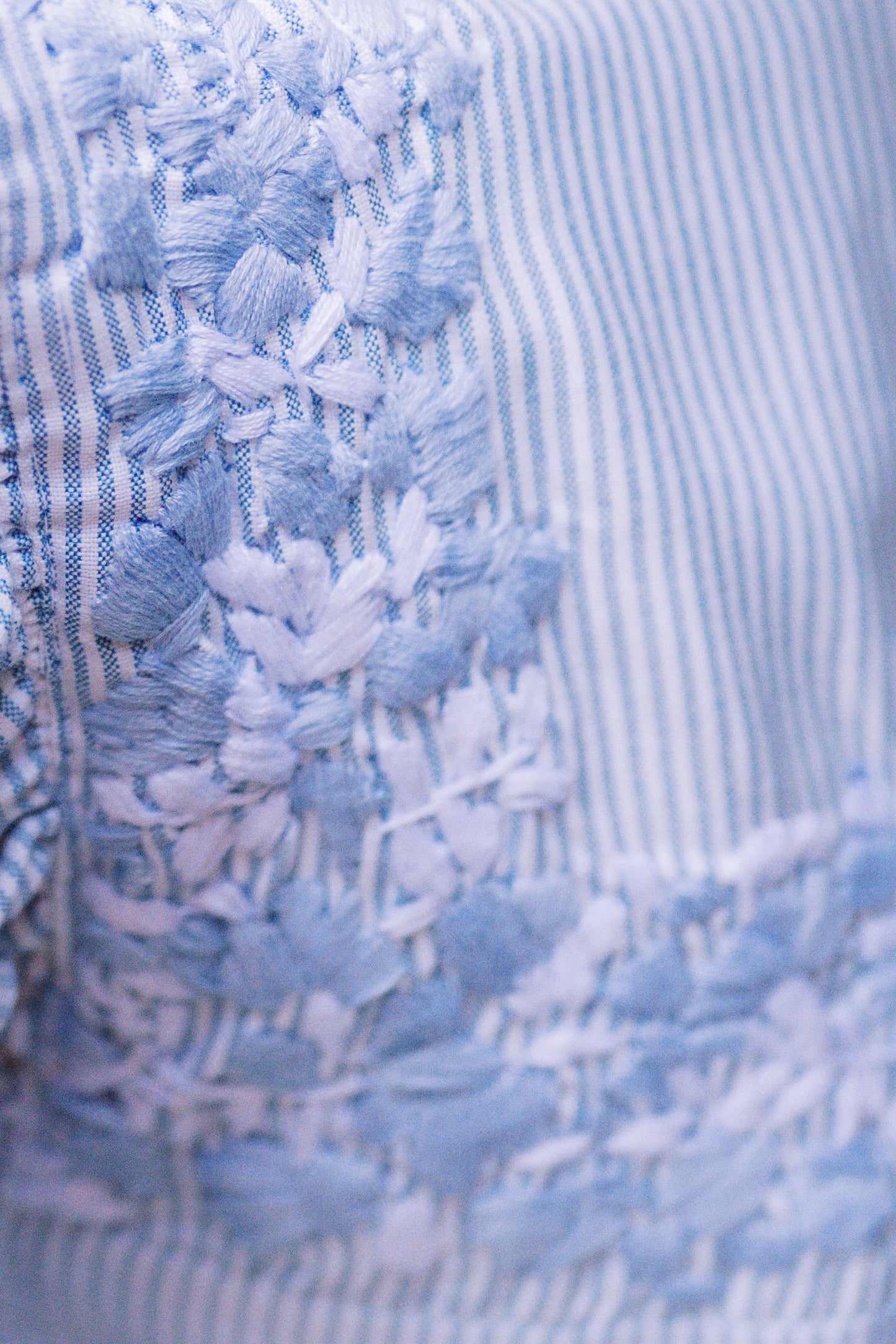 Ema Girl's Dress | Blue and White