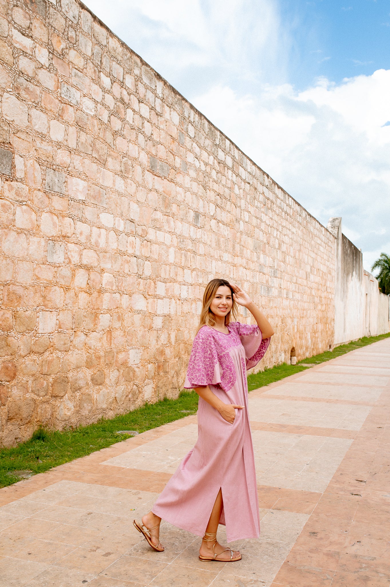 luisa maxi dress Luisa Pink Maxi Dress
