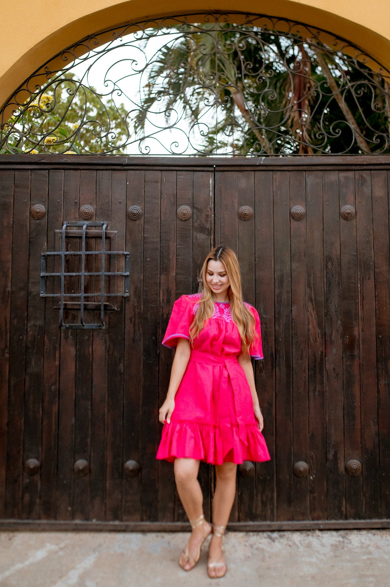 Margarita Dress | Red Magenta