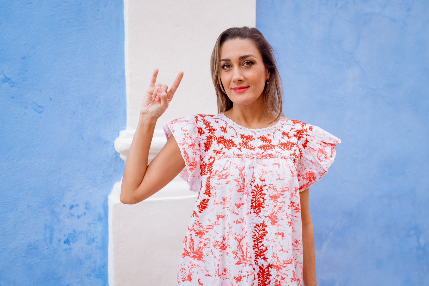 Sara Dress | Burnt Orange - Toile