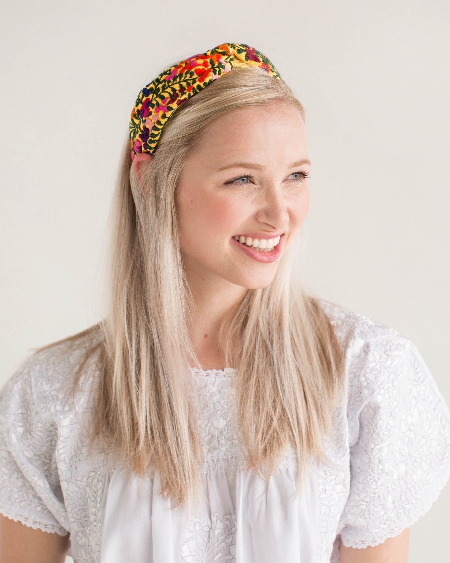 Frida Headband | Yellow with Multicolor