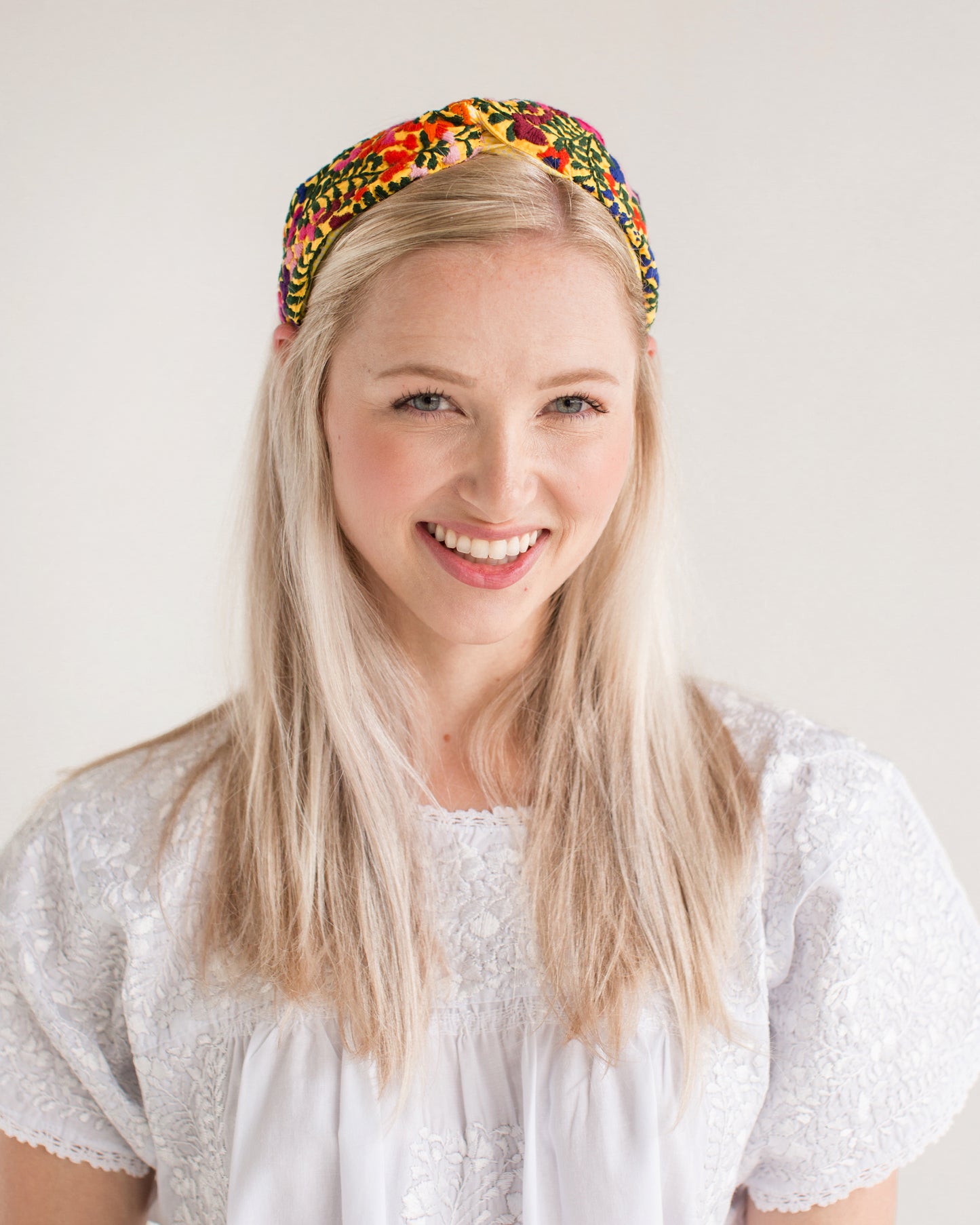 Frida Headband | Yellow with Multicolor