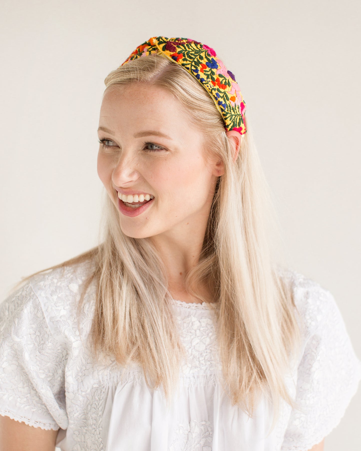 Frida Headband | Yellow with Multicolor