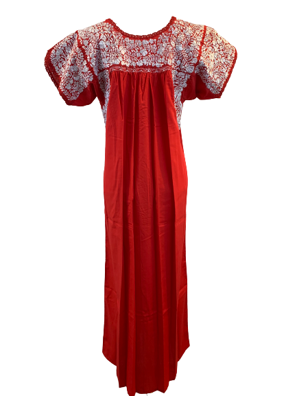 Traditional Dress | Red with Silver