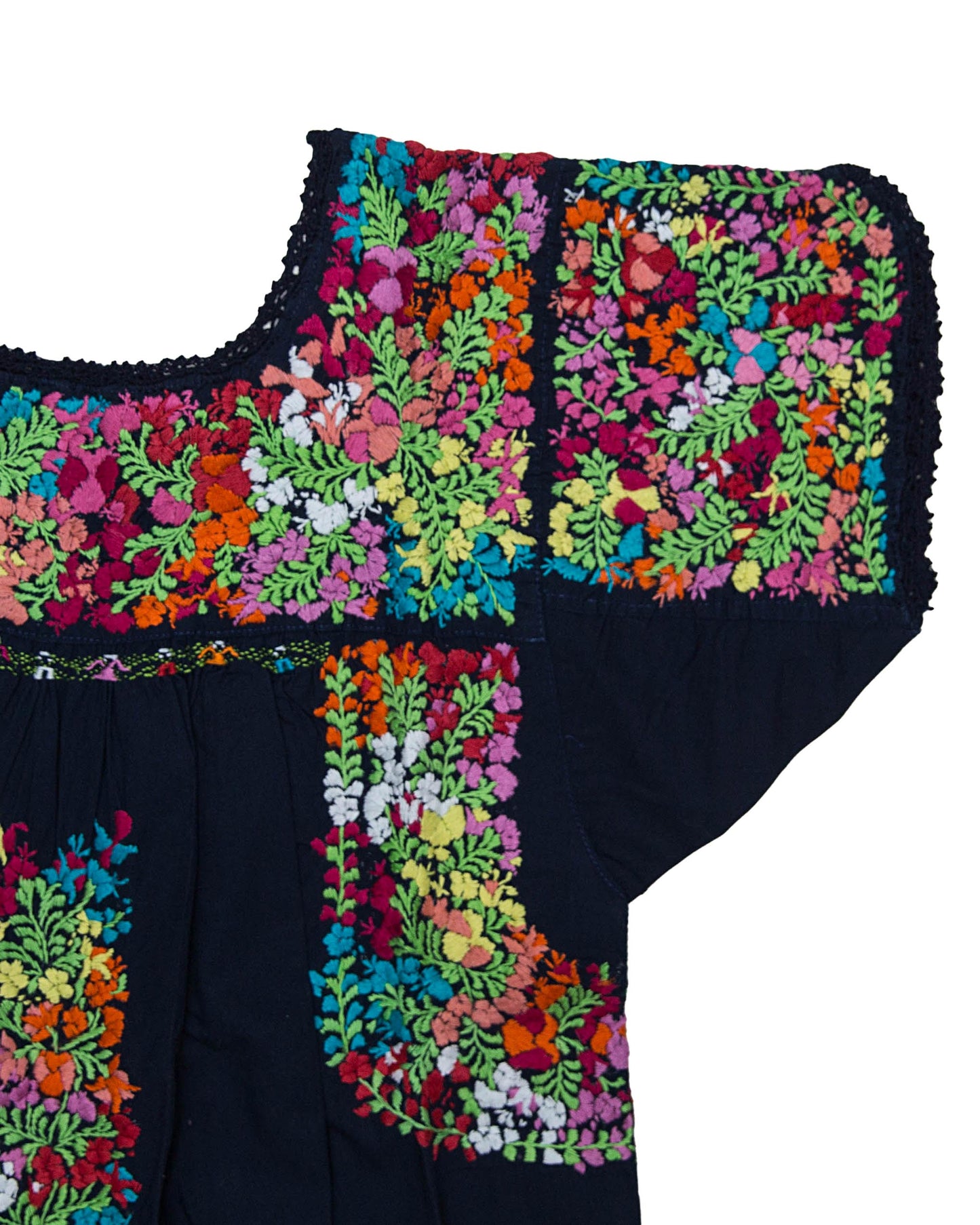 Traditional Dress | Navy with Multicolor