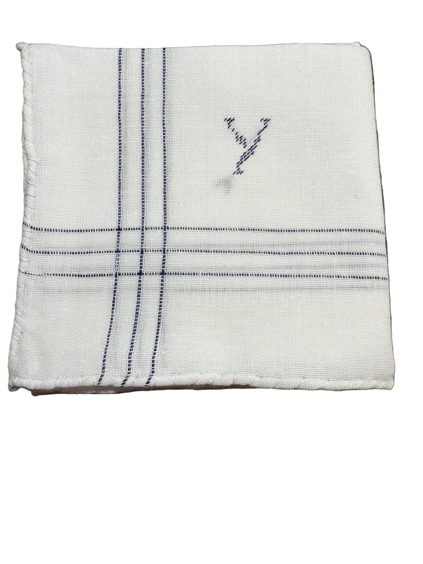 
                  
                    Men’s Initial Handkerchief | Blue
                  
                