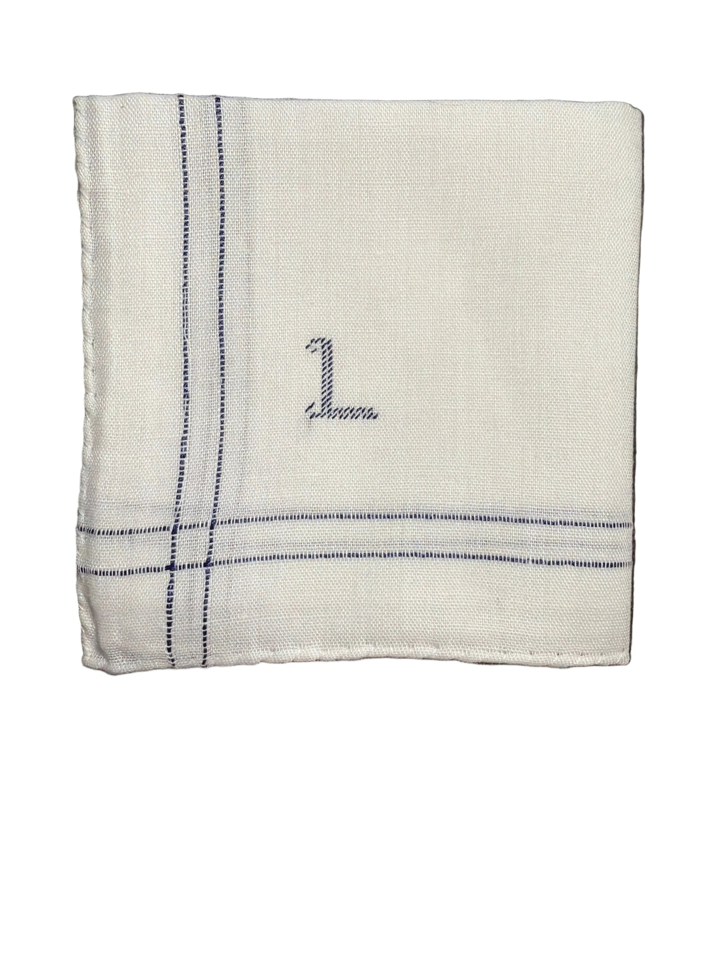 
                  
                    Men’s Initial Handkerchief | Blue
                  
                