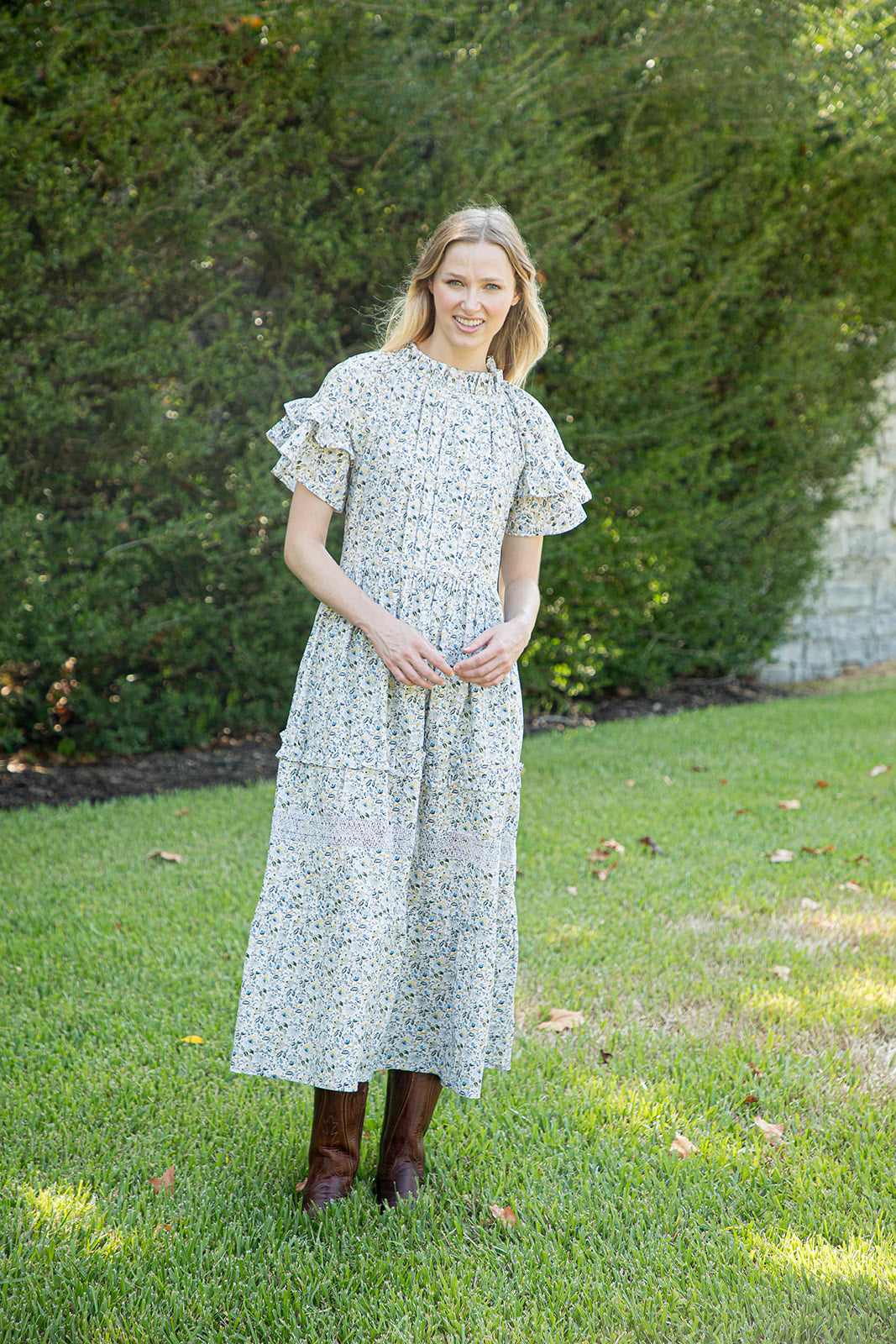 Delmi Deshilado Dress | Floral Liberty Print - All Sales Final Margarita Mercantile Delmi Deshilado Dress | Floral Liberty Print - All Sales Final Margarita Mercantile