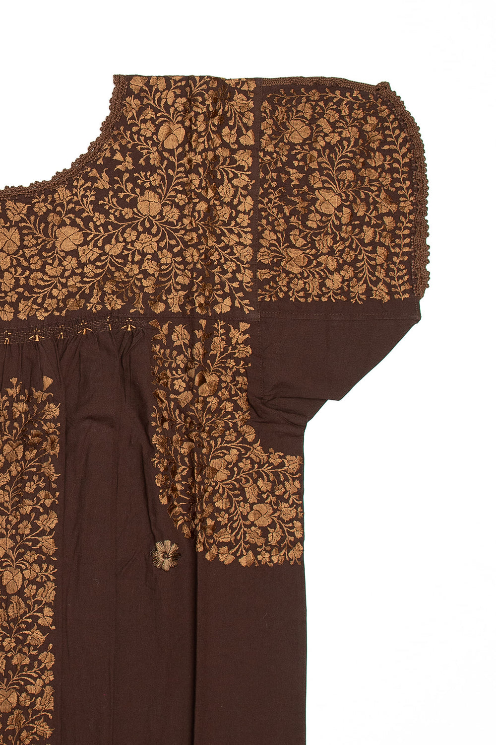 Traditional Dress | Brown with Gold
