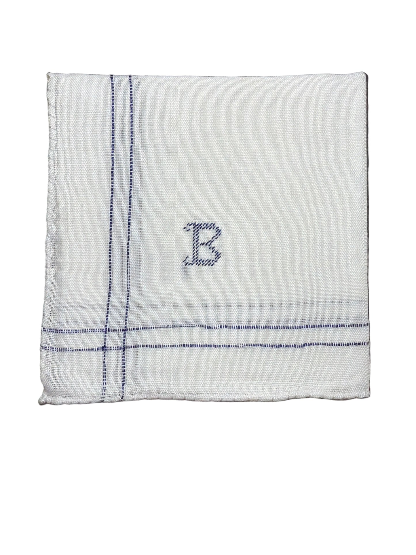 
                  
                    Men’s Initial Handkerchief | Blue
                  
                