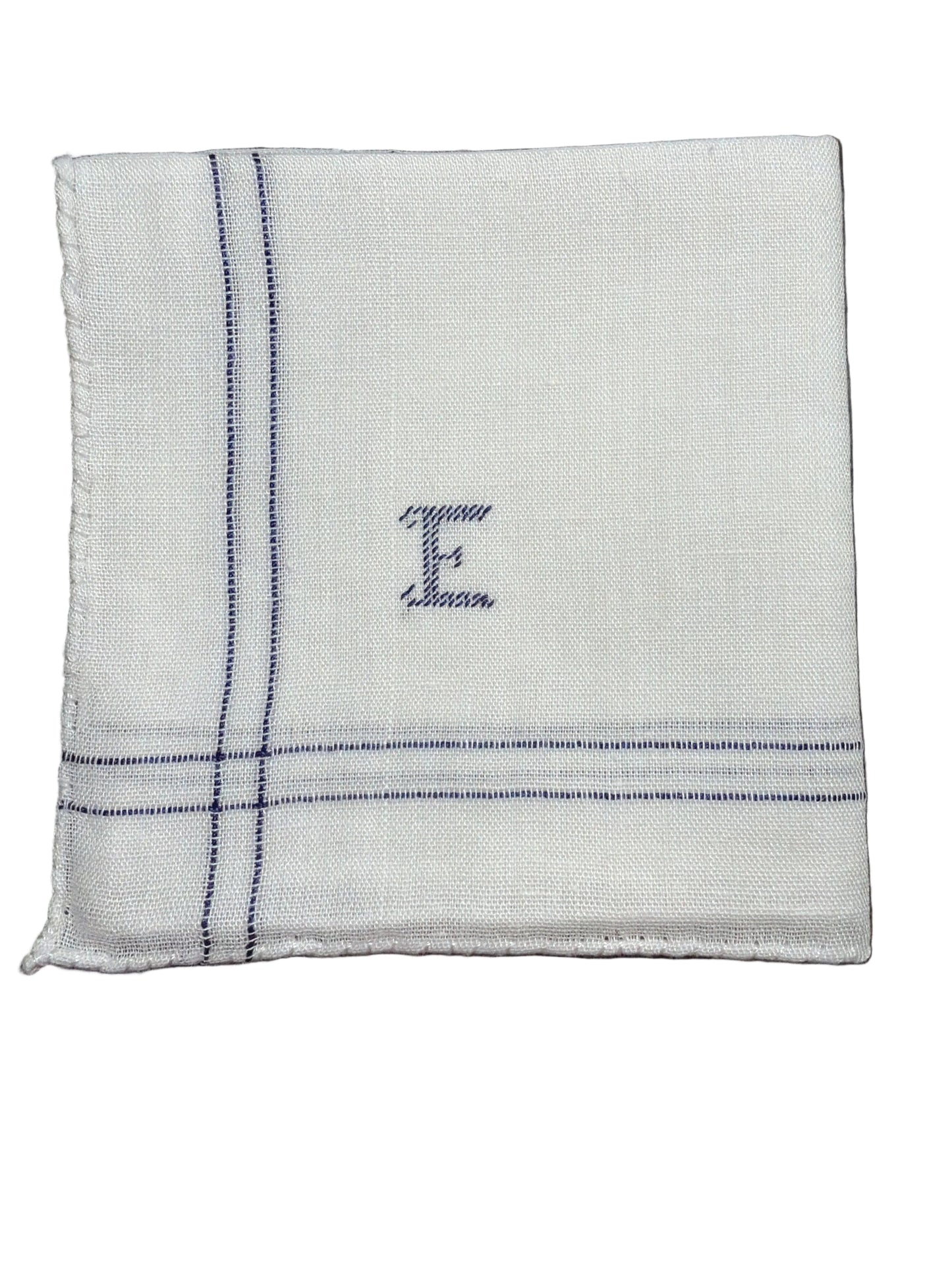 
                  
                    Men’s Initial Handkerchief | Blue
                  
                