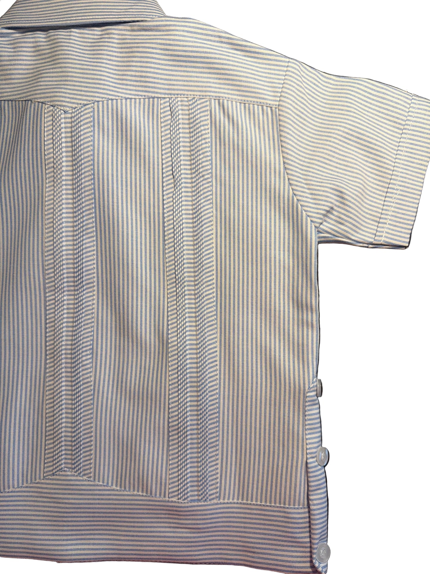 
                  
                    Boy’s Cubana Guayabera | Blue Stripe
                  
                