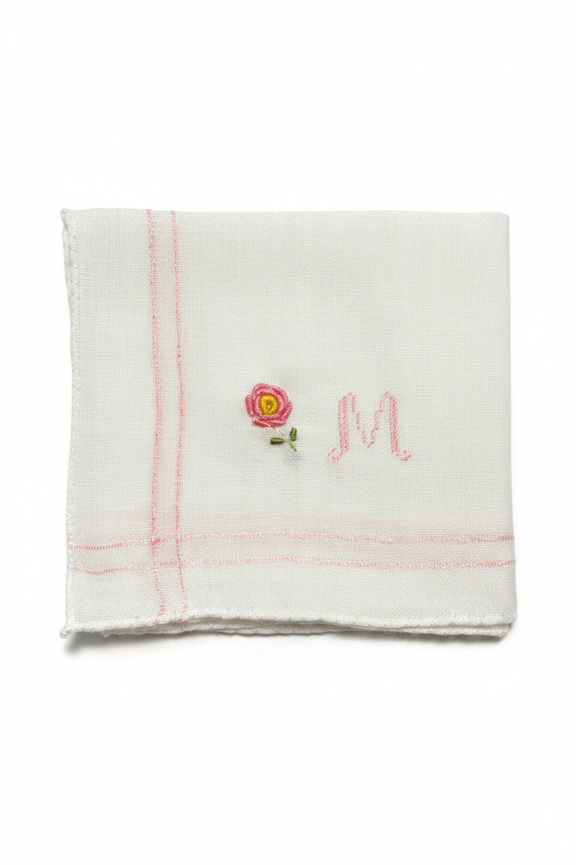 
                  
                    Women’s Floral Initial Handkerchief | Pink
                  
                