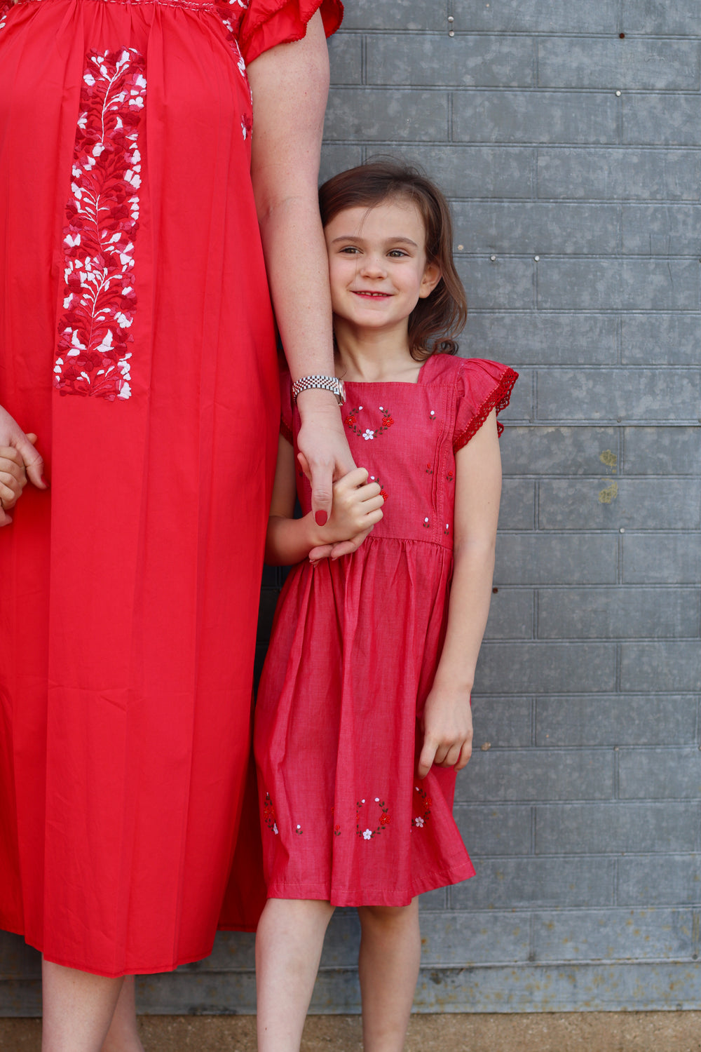 Esther Girl's Dress | Red