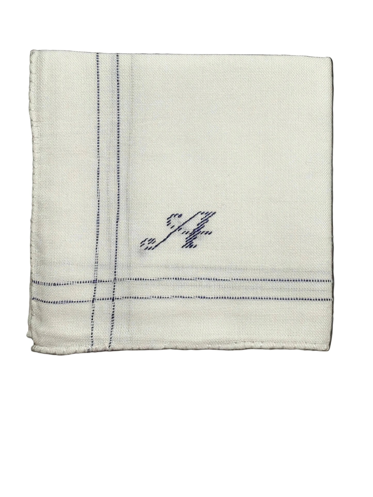 
                  
                    Men’s Initial Handkerchief | Blue
                  
                