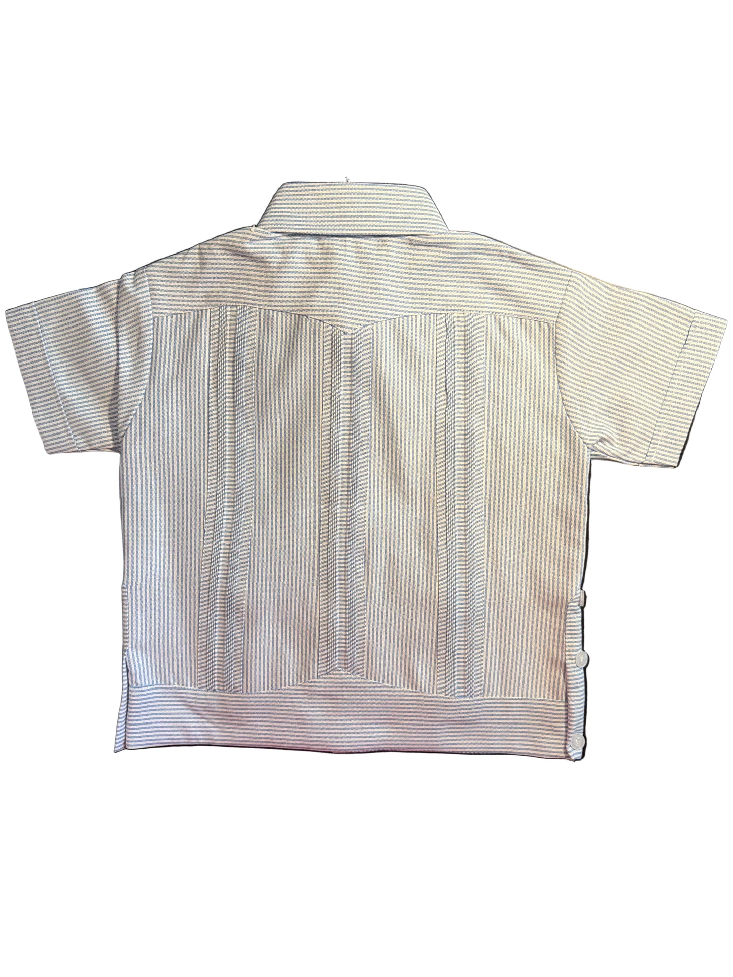 
                  
                    Boy’s Cubana Guayabera | Blue Stripe
                  
                