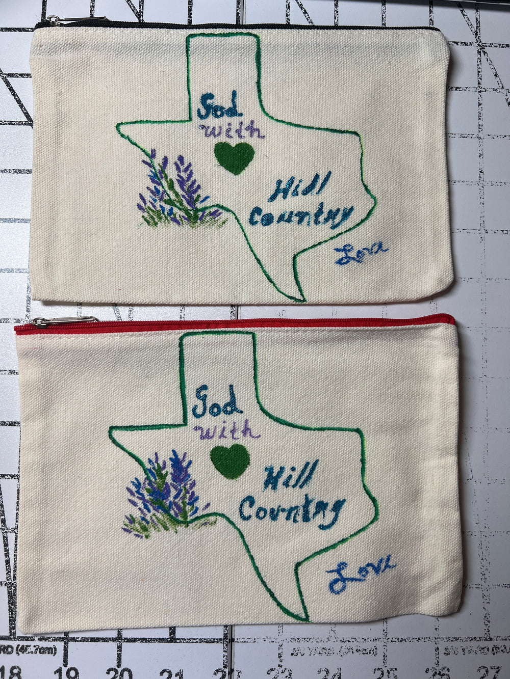 Canvas Cosmetic Bag | In Support of Texas 2
