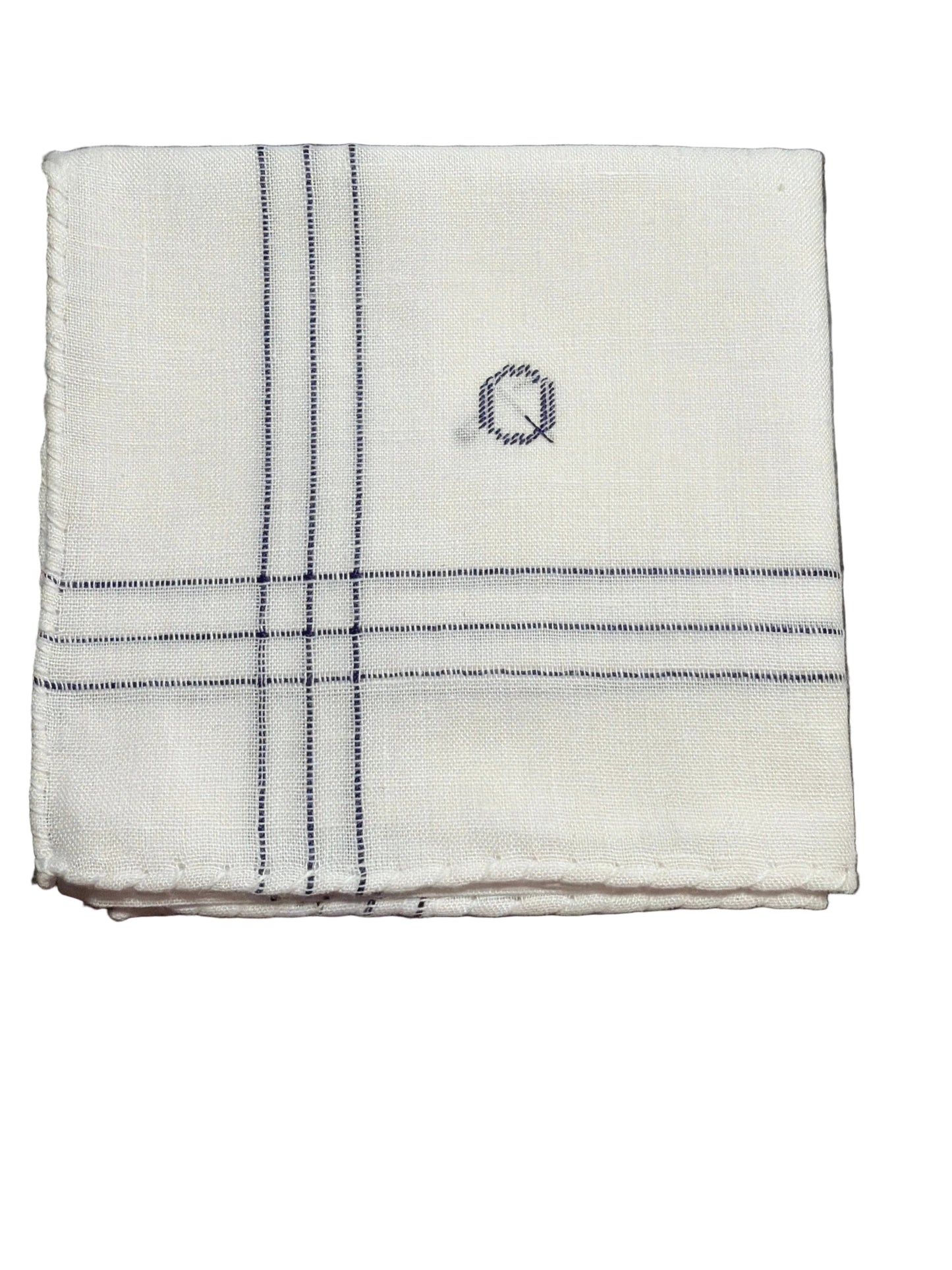 
                  
                    Men’s Initial Handkerchief | Blue
                  
                