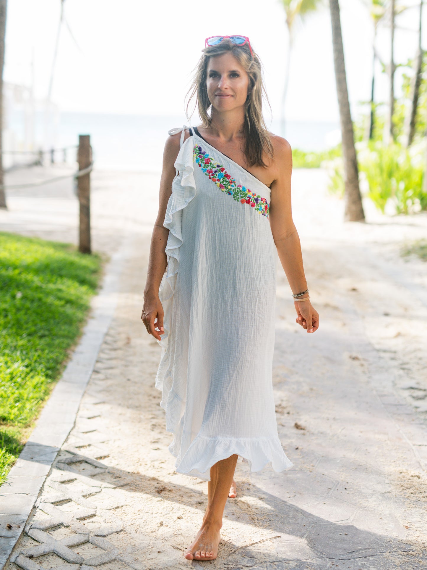 
                  
                    Cover-Up Dress | White Multicolor
                  
                