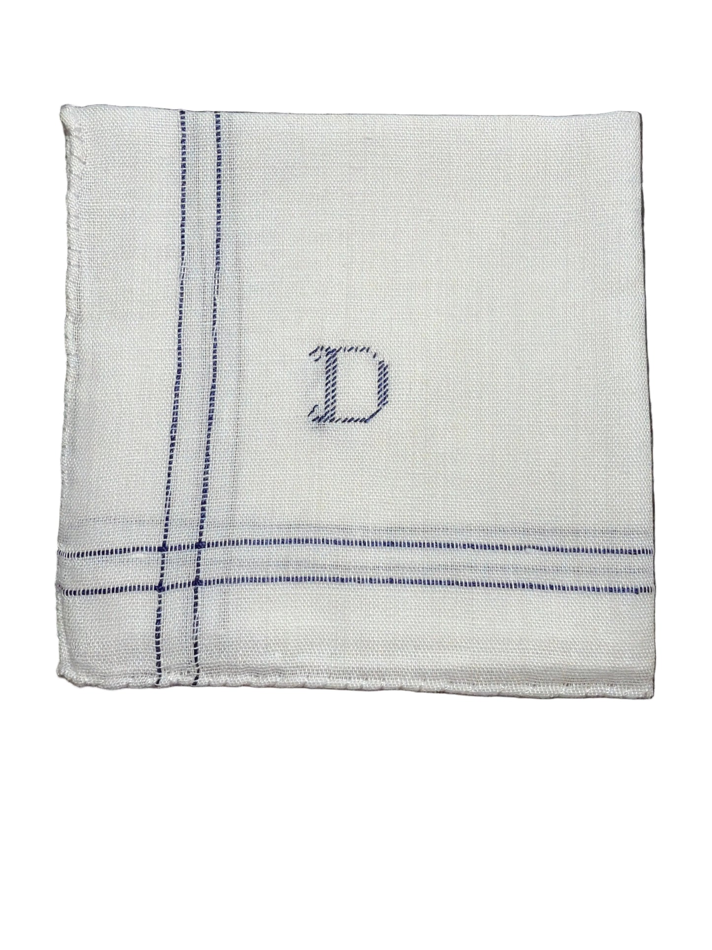 
                  
                    Men’s Initial Handkerchief | Blue
                  
                