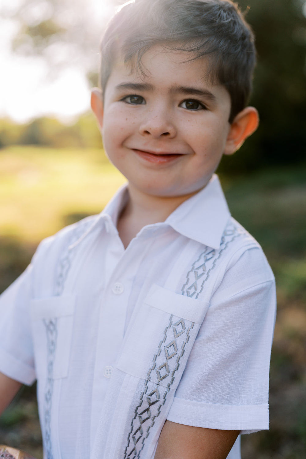 Boy’s Guayabera | White