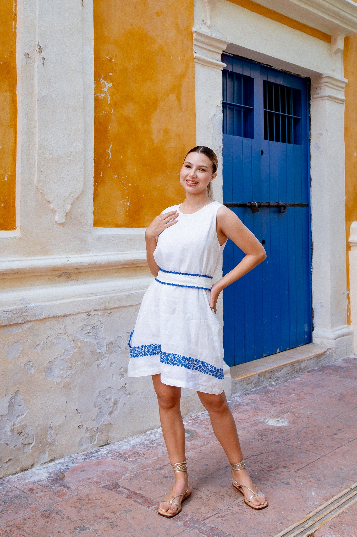 
                  
                    Victoria Green Dress | Pink
                  
                