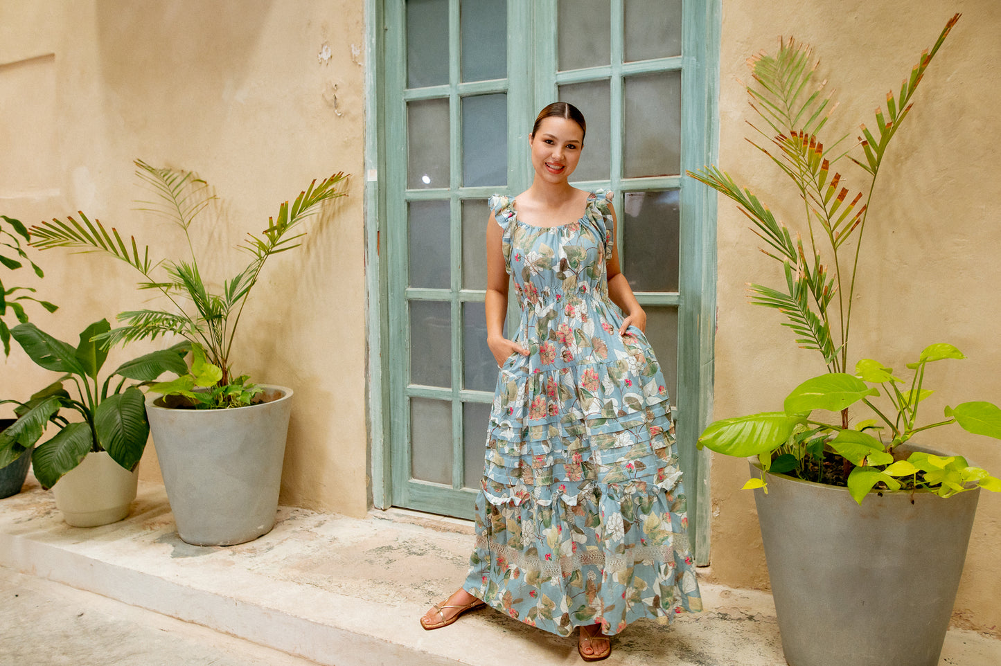 
                  
                    Aurora Deshilado Dress | Linen
                  
                