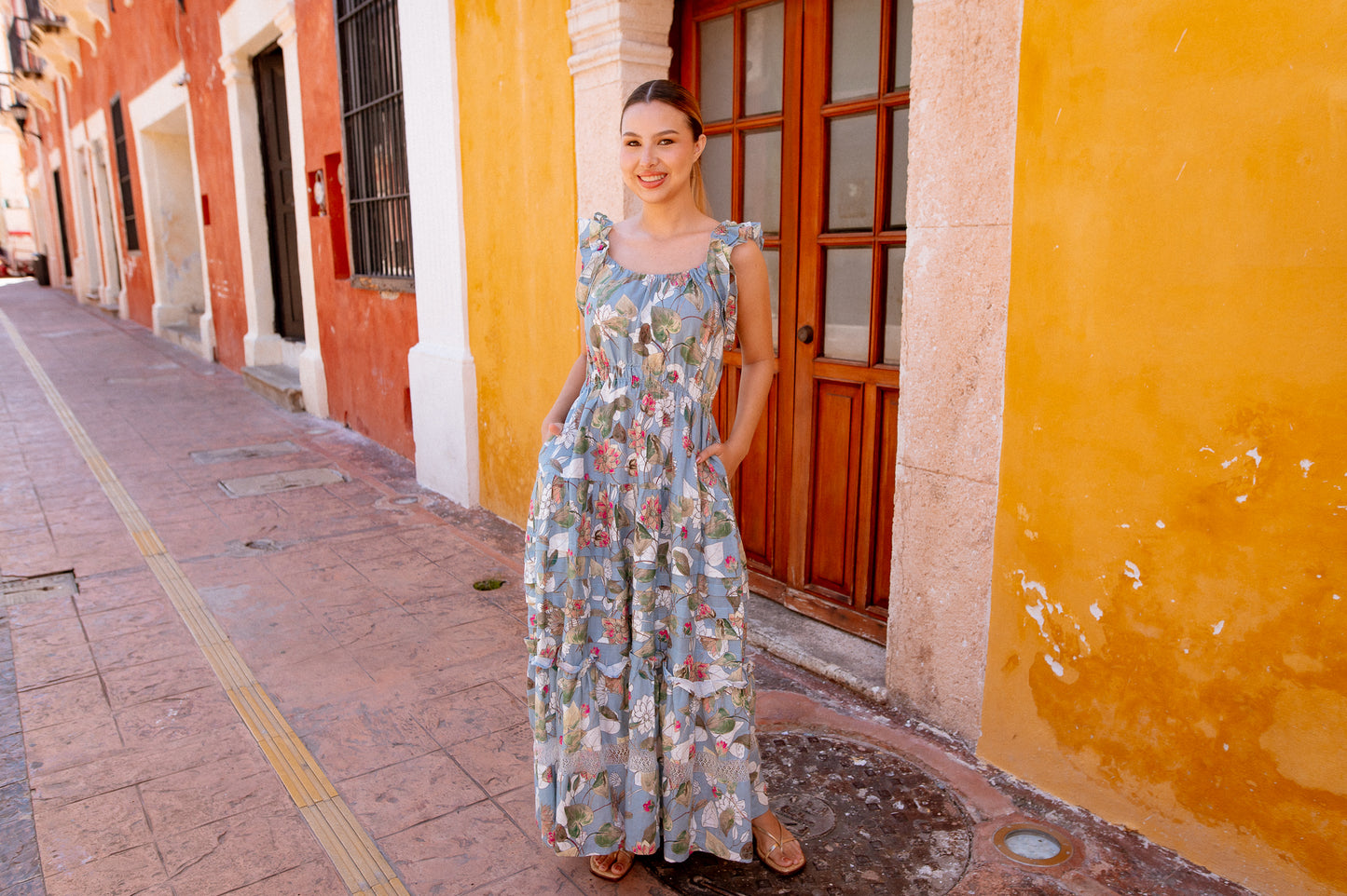 
                  
                    Aurora Deshilado Dress | Linen
                  
                