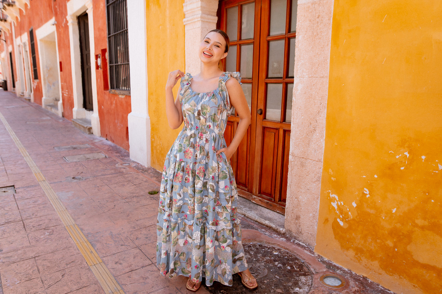 
                  
                    Aurora Deshilado Dress | Linen
                  
                