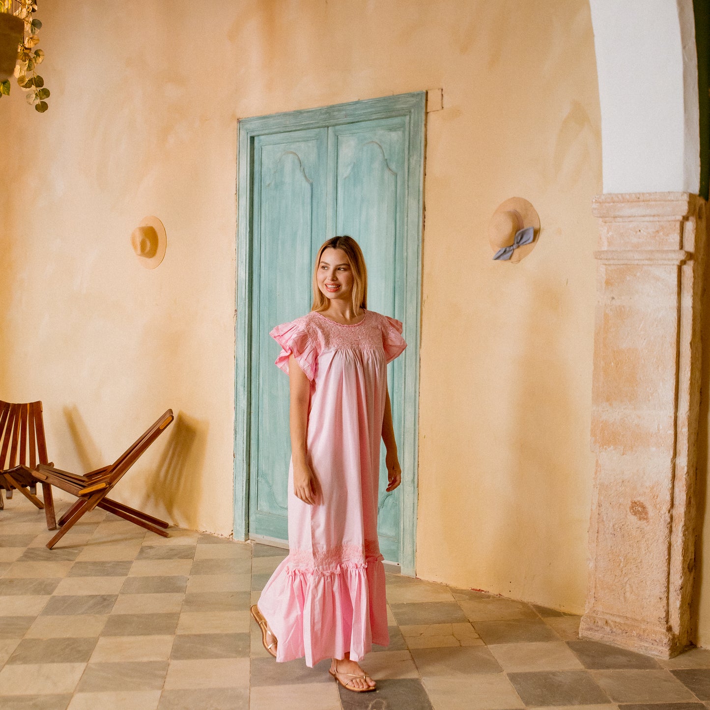 
                  
                    Fatima Pink Maxi Dress | Pink
                  
                