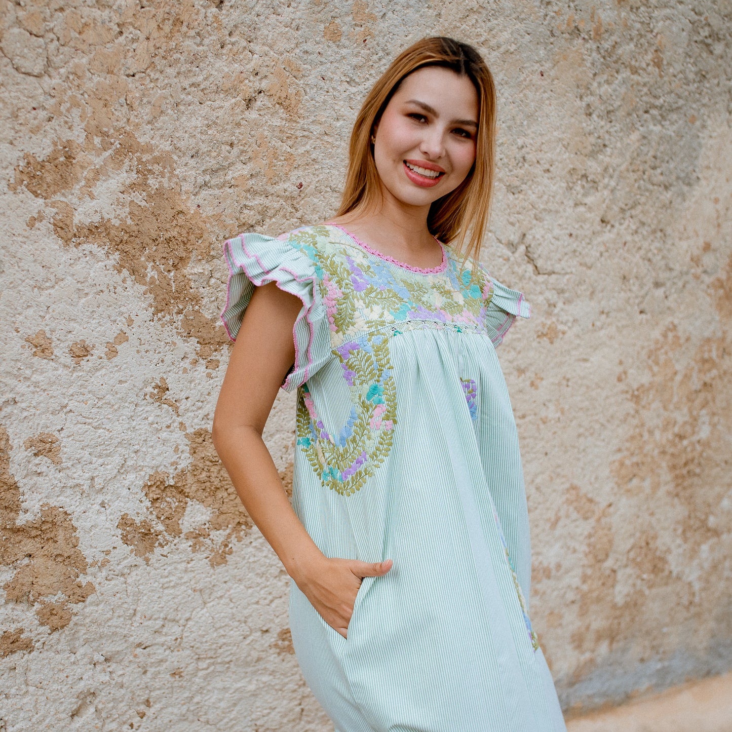 
                  
                    Mariana Stripe Maxi Dress | Pastel multicolor
                  
                