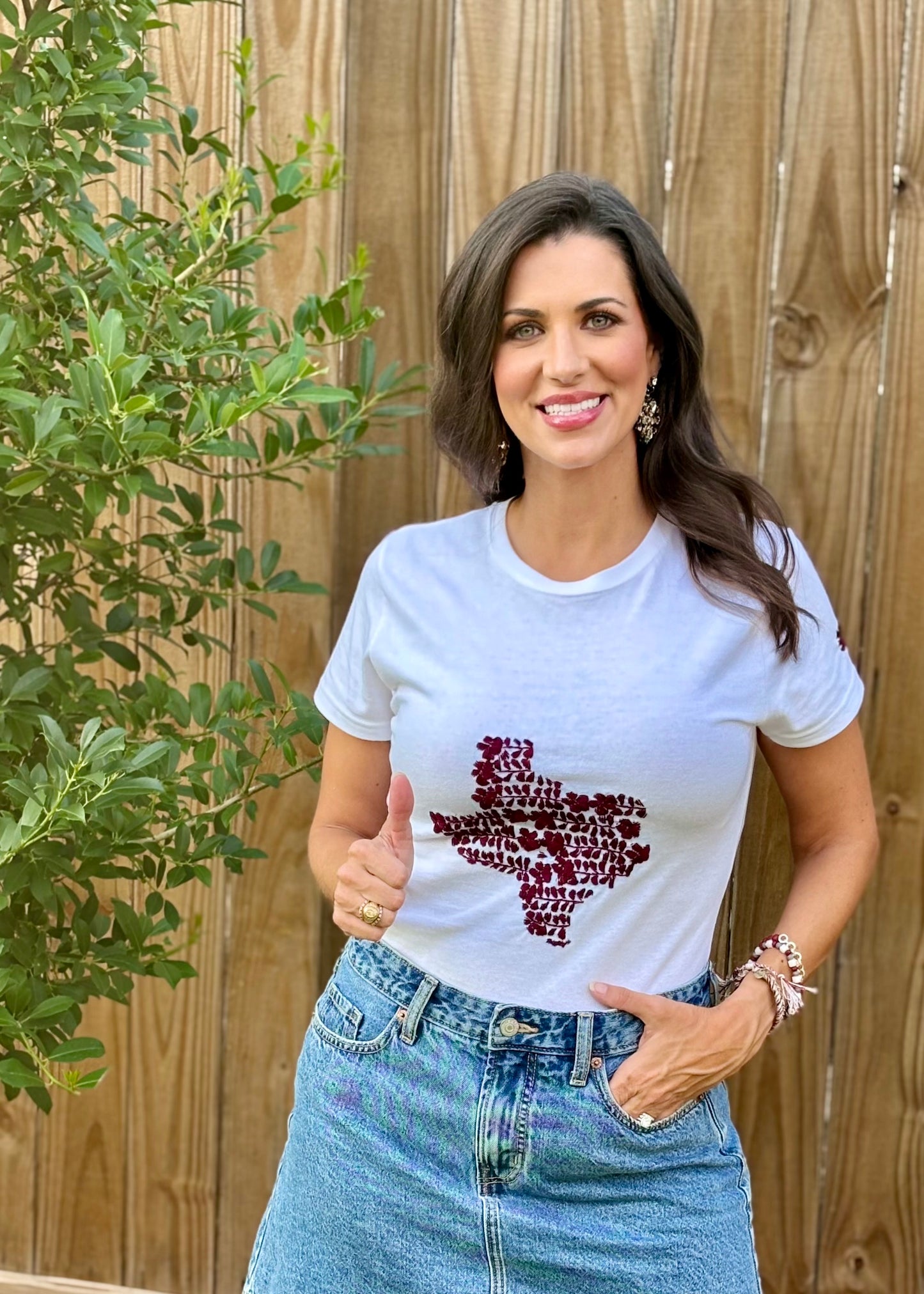 
                  
                    Howdy Yall shirt Flores 2  | White with Maroon
                  
                