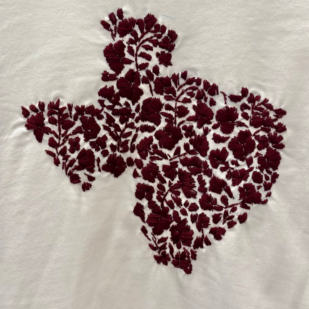
                  
                    Howdy Yall shirt | White with Maroon
                  
                