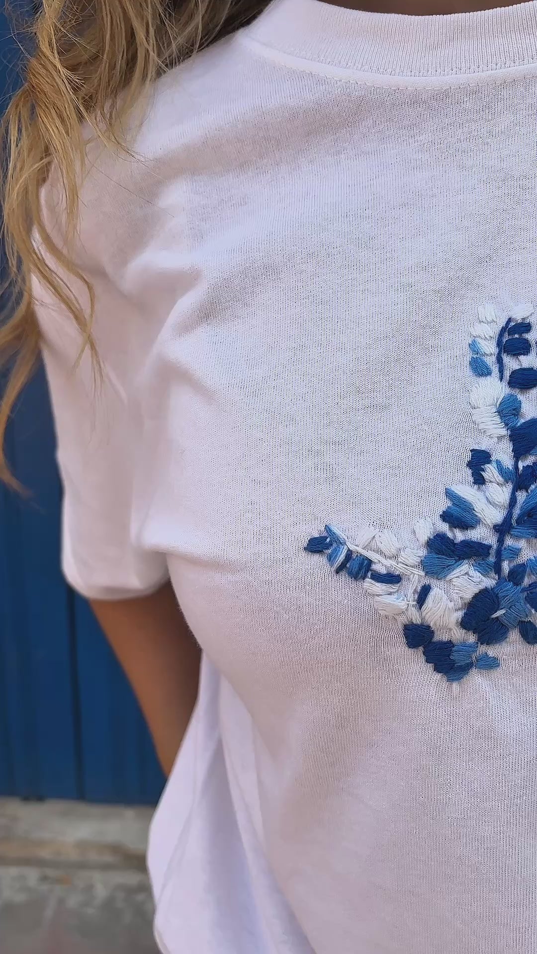 
                  
                    Load and play video in Gallery viewer, Texas Yall shirt Flores  | Blue
                  
                