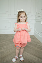 Load image into Gallery viewer, Girls Fiesta Bloomer set | Coral
