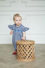 Load image into Gallery viewer, Girls Margarita Dress | Blue Gingham
