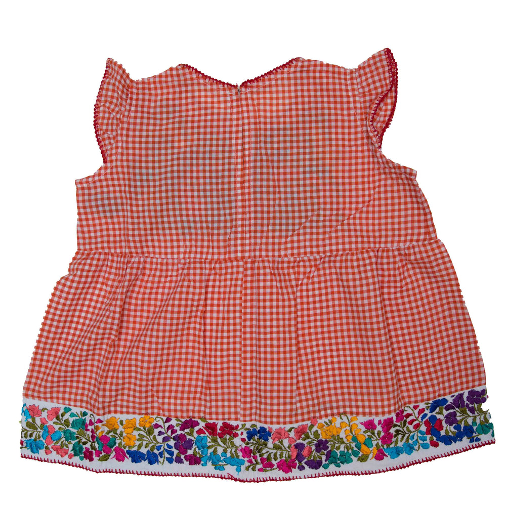 
                  
                    Girls Cristina Outfit | Orange Gingham Top with Pants
                  
                