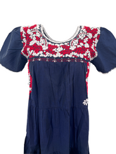 Load image into Gallery viewer, Gabriela Dress | Navy with White &amp; Red
