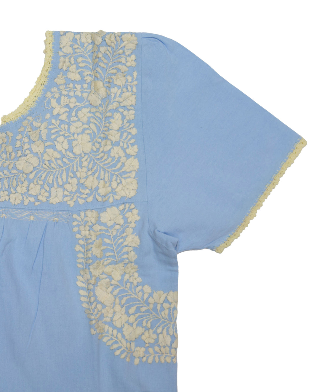 Gabriela Dress | Light Blue with Yellow