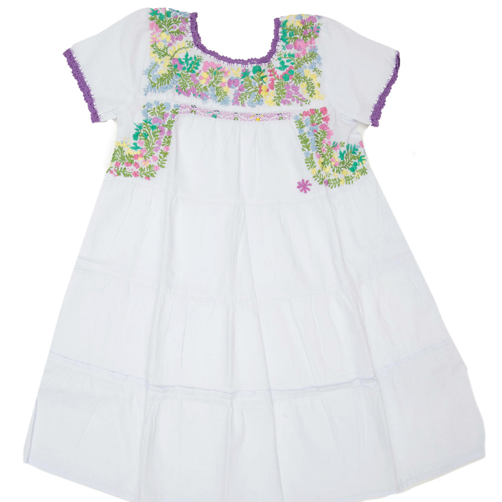 
                  
                    Girls Gabriela Dress | White with Pastel Multicolor
                  
                