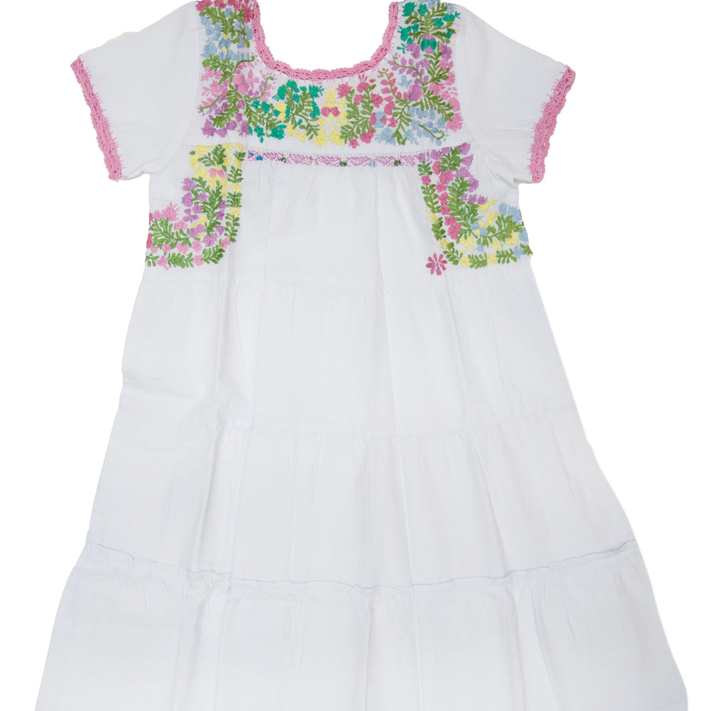 
                  
                    Girls Gabriela Dress | White with Pastel Multicolor
                  
                