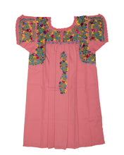 Load image into Gallery viewer, Girls Traditional Dress | Dusty Pink with Multicolor Silk
