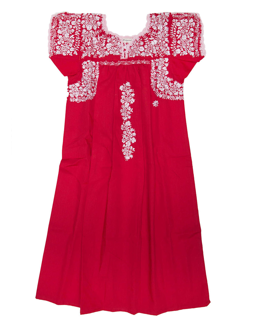 Girls Traditional Dress | Red with Light Pink Silk