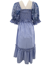 Load image into Gallery viewer, Lauren Dress | Blue Gingham with Blue Ombre
