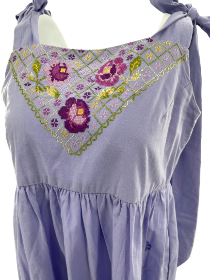 
                  
                    Rosa Dress | Lilac with Green
                  
                