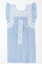 Load image into Gallery viewer, Sara Dress | Blue with White
