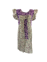Load image into Gallery viewer, Sara Dress | Cream Floral with Purple Ombre
