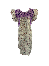Load image into Gallery viewer, Sara Dress | Cream Floral with Purple Ombre
